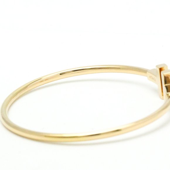 TIFFANY T-wire Bracelet Pink Gold [18K] Shell Bangle Pink Gold - Picture 9 of 10